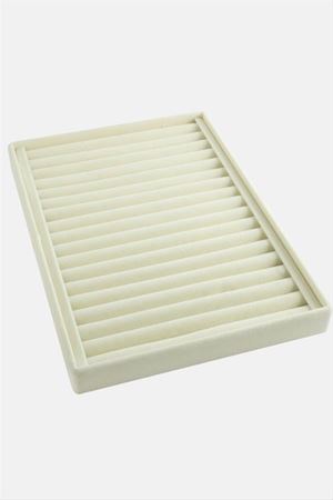 Dik Sosisli Anfora Yüzük Kelepçe Standı 24*34 cm - Krem