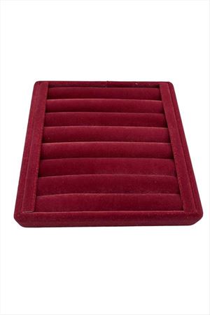 Yatay Sosisli Anfora Yüzük Kelepçe Standı 15*15 cm - Kırmızı