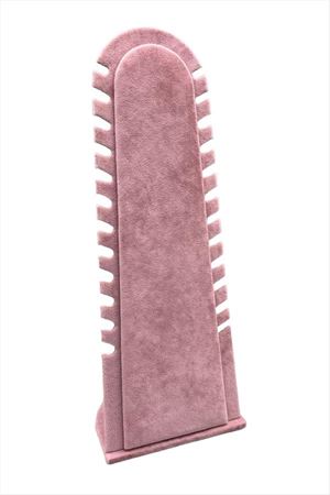 Çam Anfora Kumaş Kaplamalı Kolye Standı - Açık Pembe