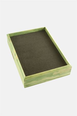 Ahşap Anfora Kumaş Bileklik Standı 17*24 - Füme