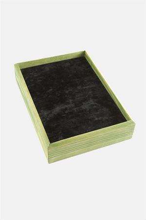 Ahşap Anfora Kumaş Bileklik Standı 17*24 - Siyah