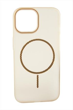 iPhone 12 Buzlu Magsaff Kapak Kılıf - Beyaz
