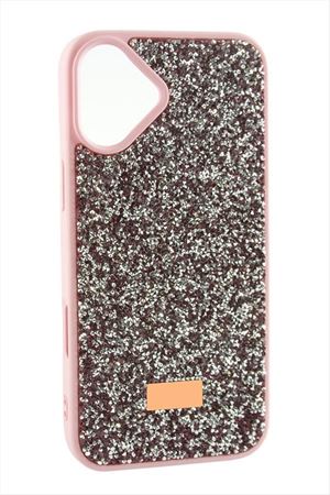 İphone 16 Plus Taşlı Kapak Kılıf - Pembe
