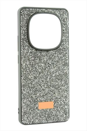 Xiaomi Redmi Note 14 Pro Plus Taşlı Kapak Kılıf - Gümüş Rengi