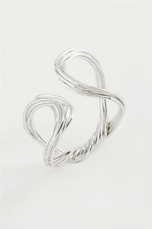 Oval Metal Yüzük - Gümüş Rengi