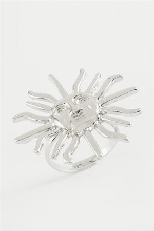Güneş Metal Yüzük - Gümüş Rengi