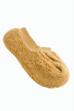 Peluş Polarlı Patik - Kahverengi