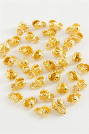 5 mm Çiçekli Tesbih Kapama Aparatı 50 Gram - Sarı