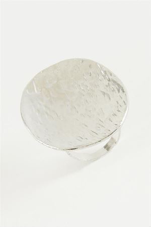Oval Metal Yüzük - Gümüş Rengi