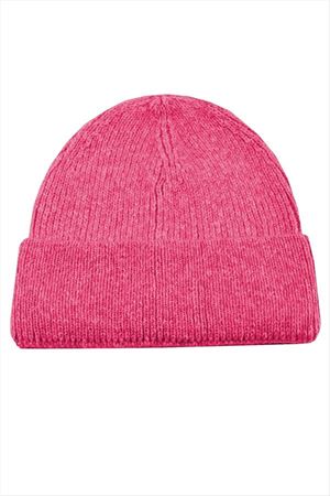 Renkli Triko Bere - Pembe