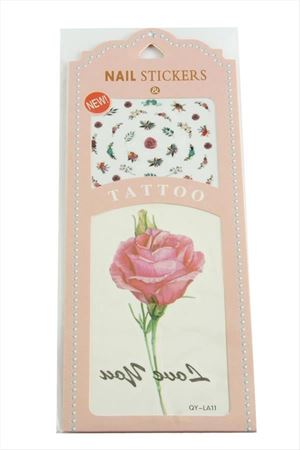 Karışık Tattoo Dövme Sticker 1 Adet - Yavruağzı