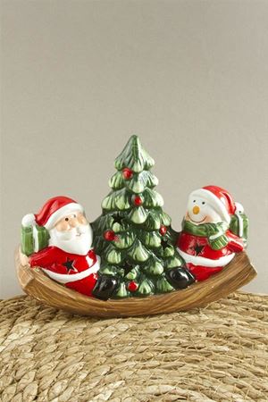 Noel Baba Kardan Adam Yılbaşı Biblo - Kırmızı
