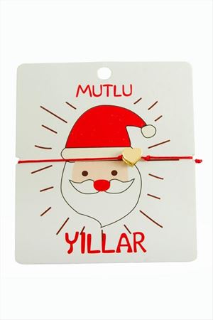 Kalp Yılbaşı Bilekliği - Kırmızı