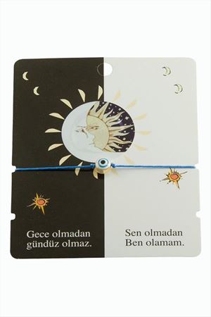 Nazar İp Bileklik - Mavi