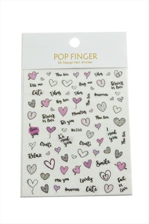 Kalp Tattoo Dövme Sticker - Pembe