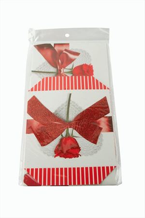 Fiyong Gül Simli Kare Hediyelik Kutu 15 cm - Beyaz