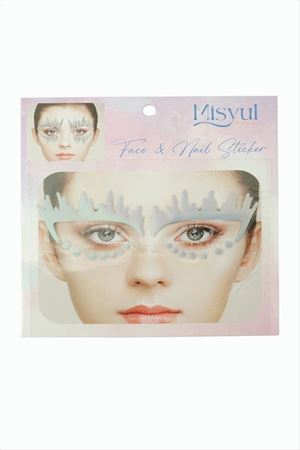 Tırnak ve Yüz Süsleme Sticker - Gümüş Rengi