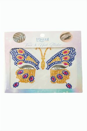 Kelebek Tırnak ve Yüz Süsleme Taşı - Siyah