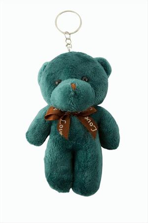 Ayıcık Peluş Çanta Anahtarlık 13 cm - Petrol Yeşili