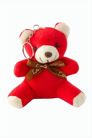 Ayıcık Peluş Çanta Anahtarlık 12 cm - Pembe