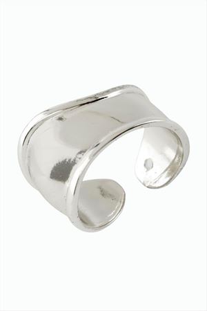 Oval Metal Yüzük - Sarı
