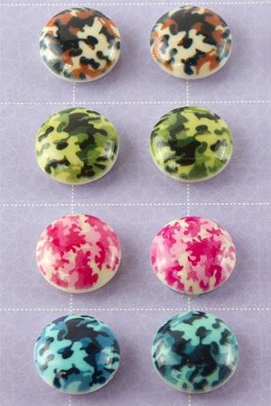 Asker Desenli Kupa Eşarp Mıknatısı 1 Adet - Pembe