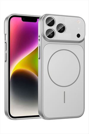 İphone 17 Pro Max Uyumlu Magsaff Kapak Kılıf - Gri