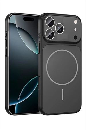 İphone 17 Pro Uyumlu Magsaff Kapak Kılıf - Siyah