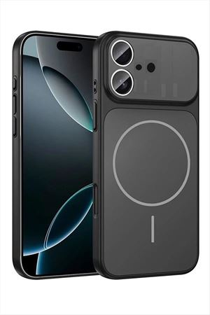 İphone 17 Uyumlu Magsaff Kapak Kılıf - Siyah