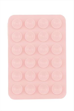 Vantuzlu Silikon Telefon Tutucu - Açık Pembe
