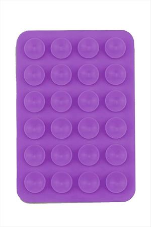 Vantuzlu Silikon Telefon Tutucu - Mor