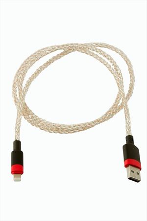 Işıklı İphone USB Data Şarj Kablosu - Gri