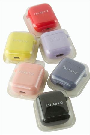 Airpods 1-2 Nesil Uyumlu Kablosuz Silikonlu Kulaklık Kılıfı  - Gri