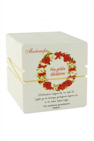 Marteniçka Bileklik Kartı - Beyaz