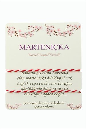 2 Adet Marteniçka İp Bileklik ( Toptan marteniçka bileklik) - Kırmızı