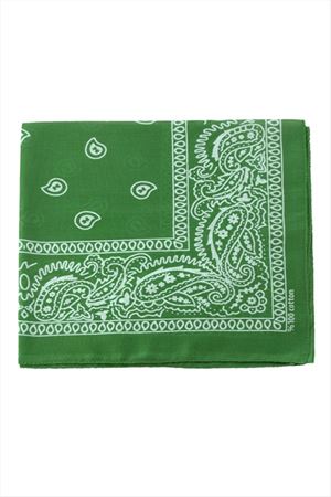 Çini Desenli Bandana 50*50 - Yeşil
