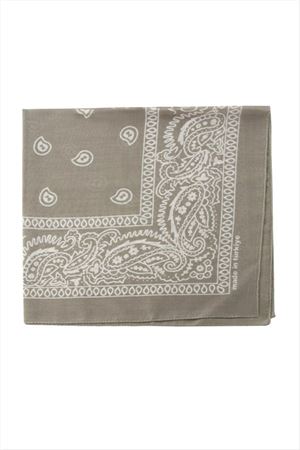 Çini Desenli Bandana 50*50 - Gri