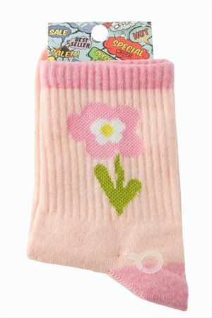 Çiçek Kolej Çorap 8*28 - Pembe
