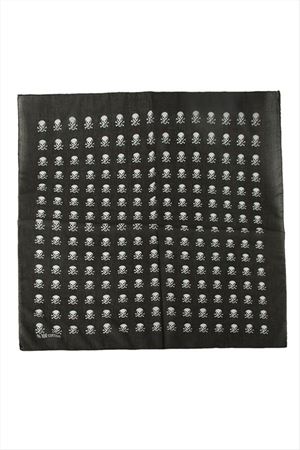 Kuru Kafa Desenli Bandana 50*50 - Siyah
