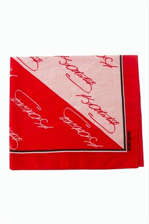 Atatürk İmzalı Desenli Bandana 50*50 - Kırmızı