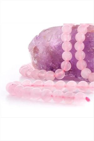 Pembe Kuvars Taşı Parlak 10 mm - Pembe