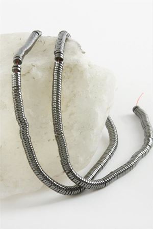 Hematit Disk Taşı Küçük 4 mm - Antrasit