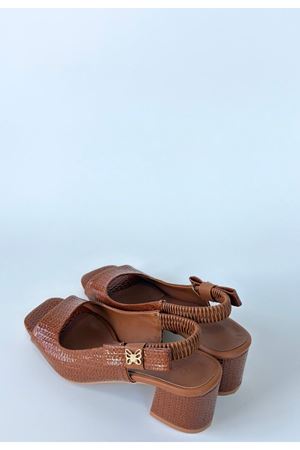 Alessi Kahve Rugan Topuklu Ayakkabı