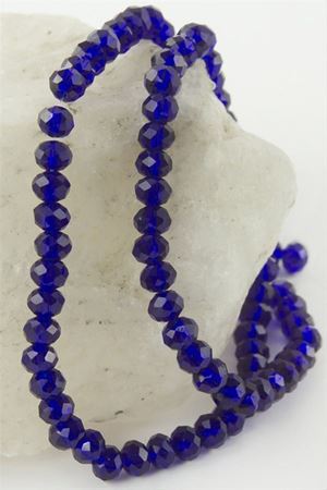 Renkli Kristal Dizi Taş 6 mm - Mavi