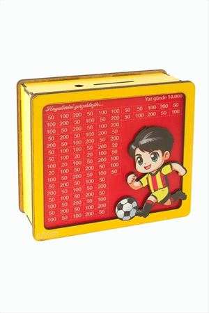 Taraftar Parabox 10.000 Tl Kumbara Para Biriktirme Kutusu - Kırmızı