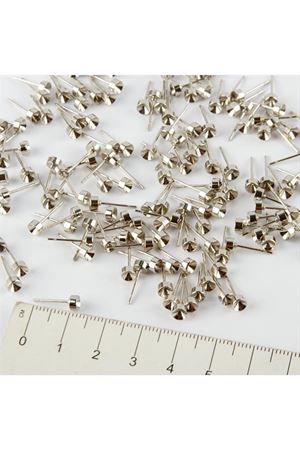 0,5 mm Oval Torna Küpe Çivisi 50 gr - Gümüş Rengi