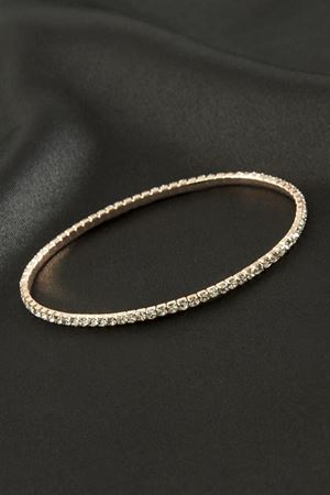 2 mm Minik Şerit Taşlı Suyolu Bileklik - Roz