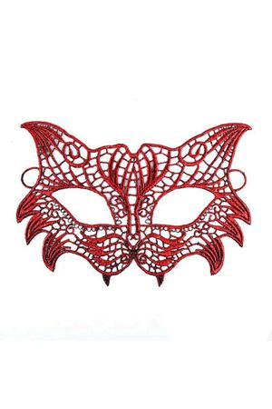Kırmızı Dantel Masquerade Maskesi 8 No