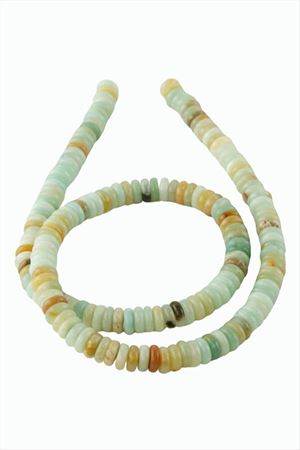6 mm Rondela Amazonit Taşı - Yeşil