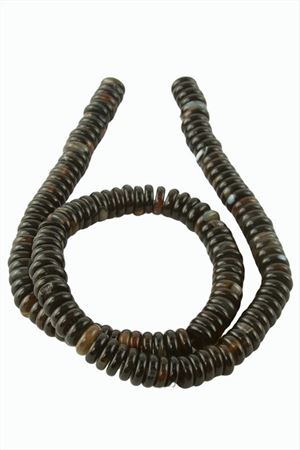 8 mm Rondela Akik Taşı - Siyah
